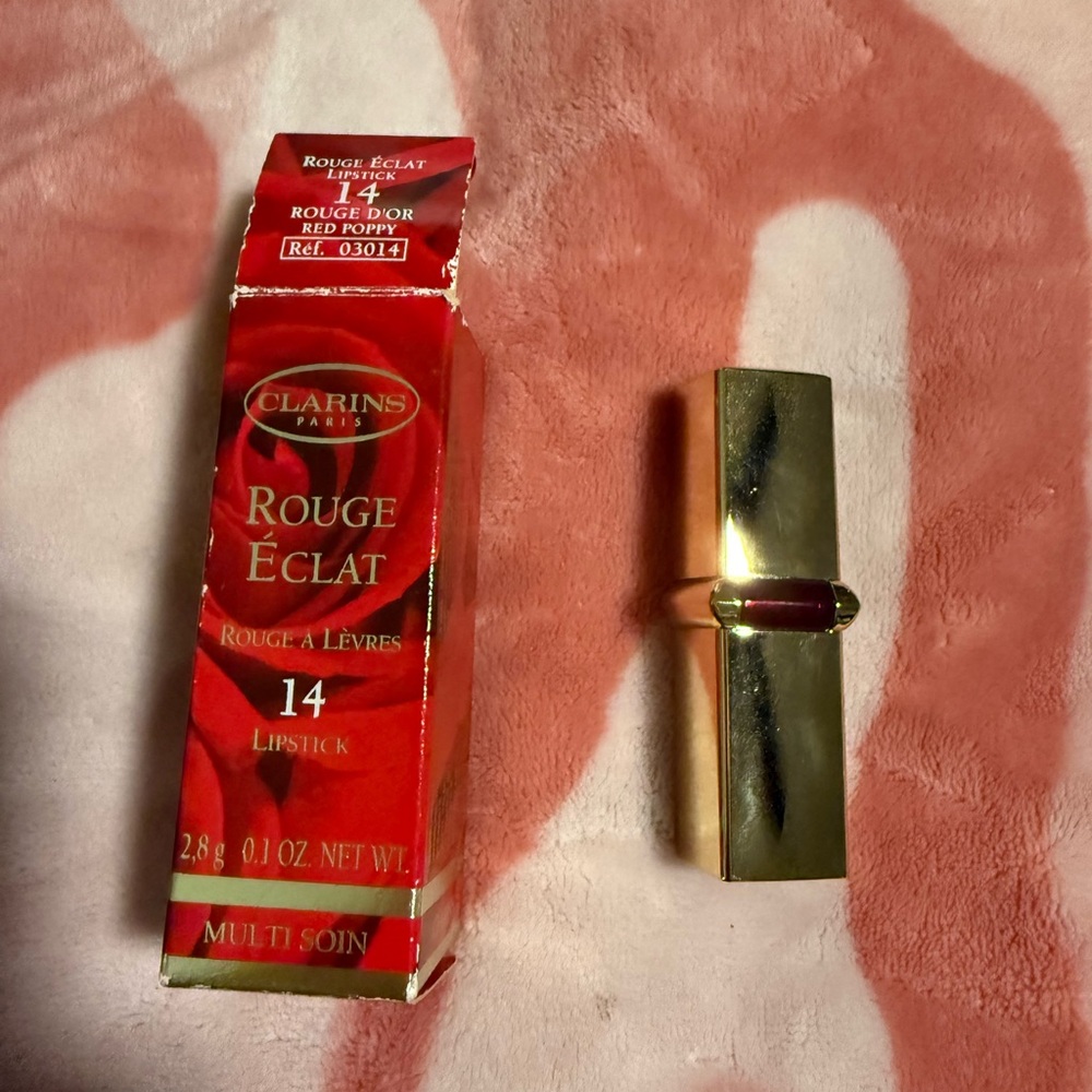 Clarins Rouge Éclat Lipstick in Red Poppy #14